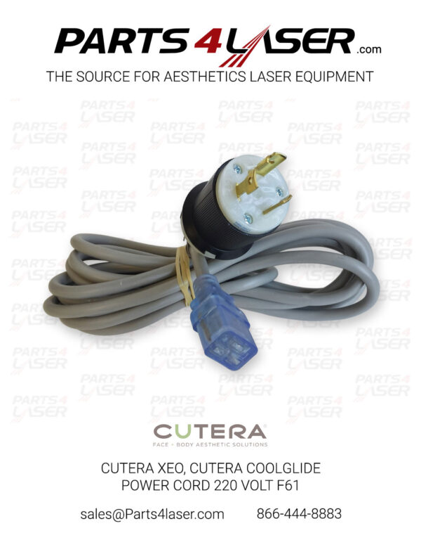 CUTERA XEO, CUTERA COOLGLIDE POWER CORD 220 VOLT F61