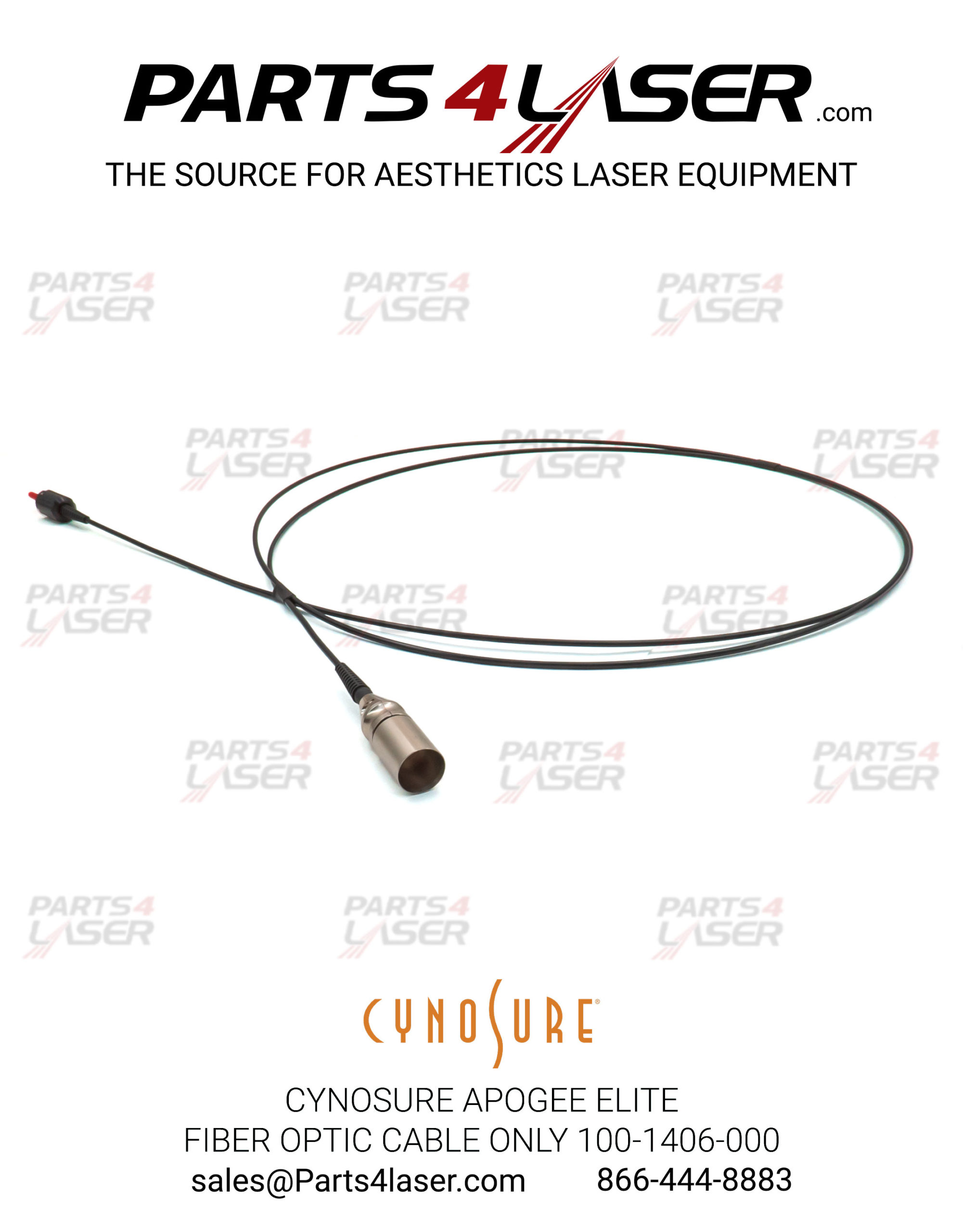 CYNOSURE APOGEE ELITE FIBER OPTIC CABLE ONLY 100-1406-000, BLACK 