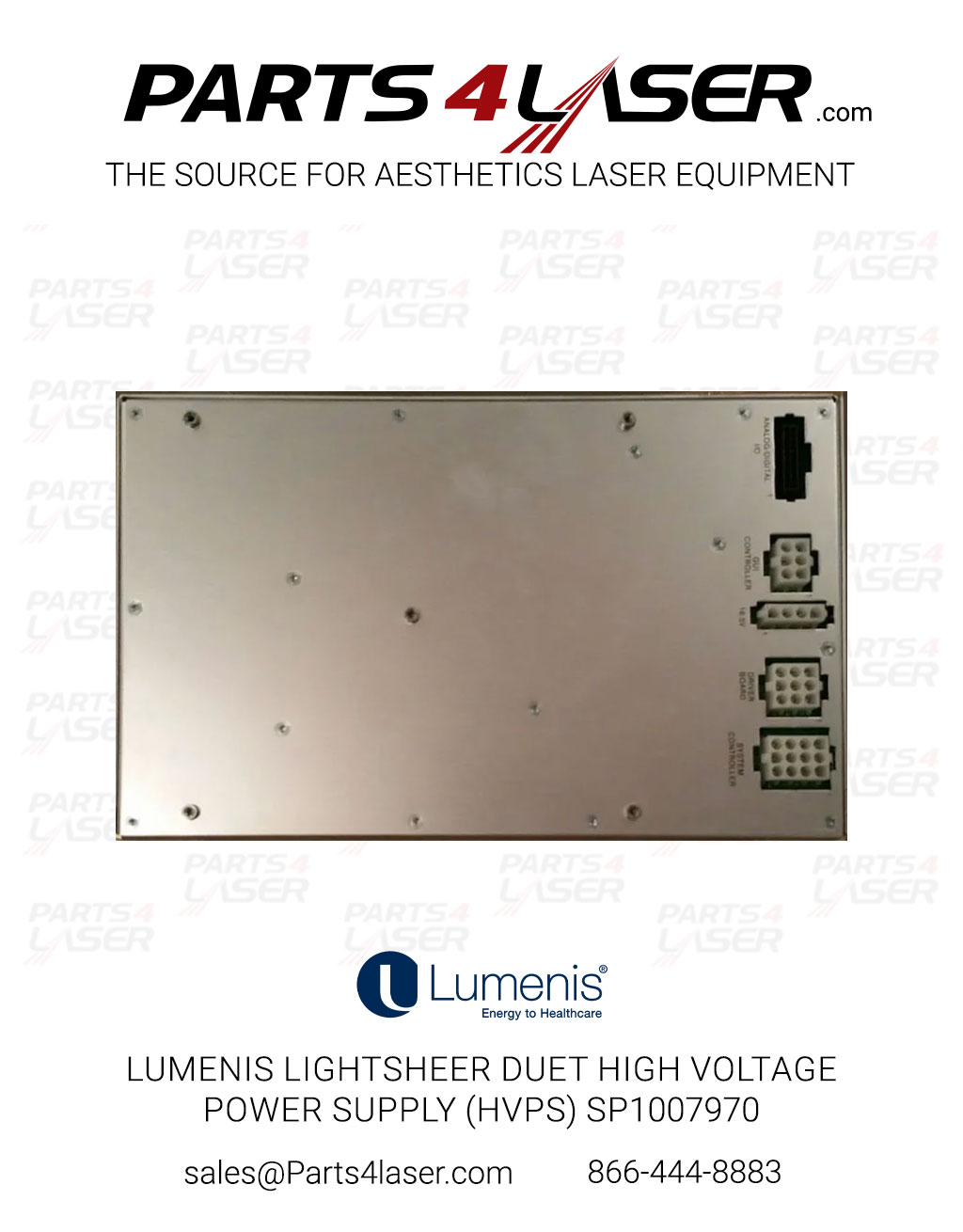 LUMENIS LIGHTSHEER DUET HIGH VOLTAGE POWER SUPPLY (HVPS) SP1007970 LUPS1938 - Image 2