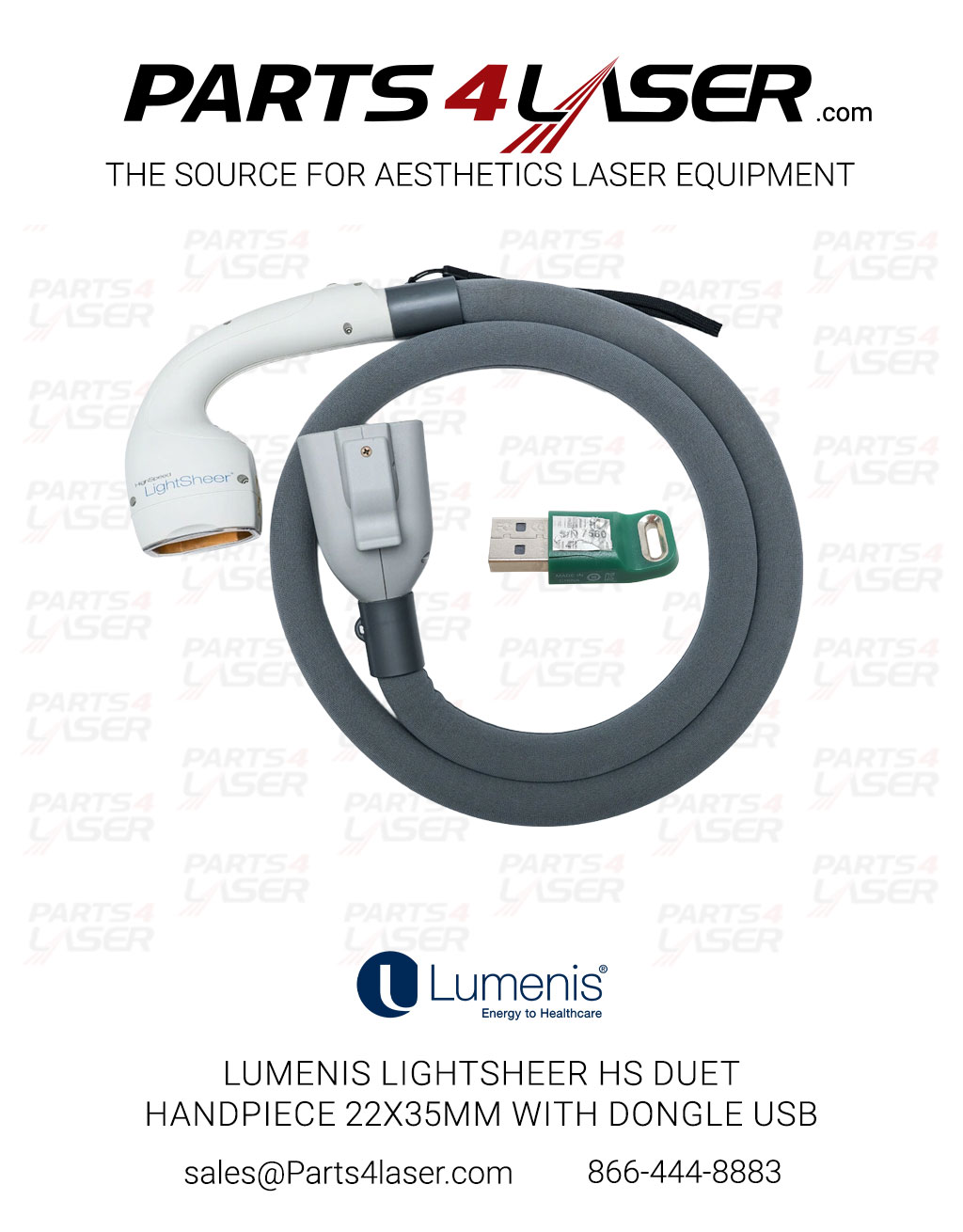 LUMENIS LIGHTSHEER HS DUET HANDPIECE 22X35MM WITH DONGLE USB - Image 3