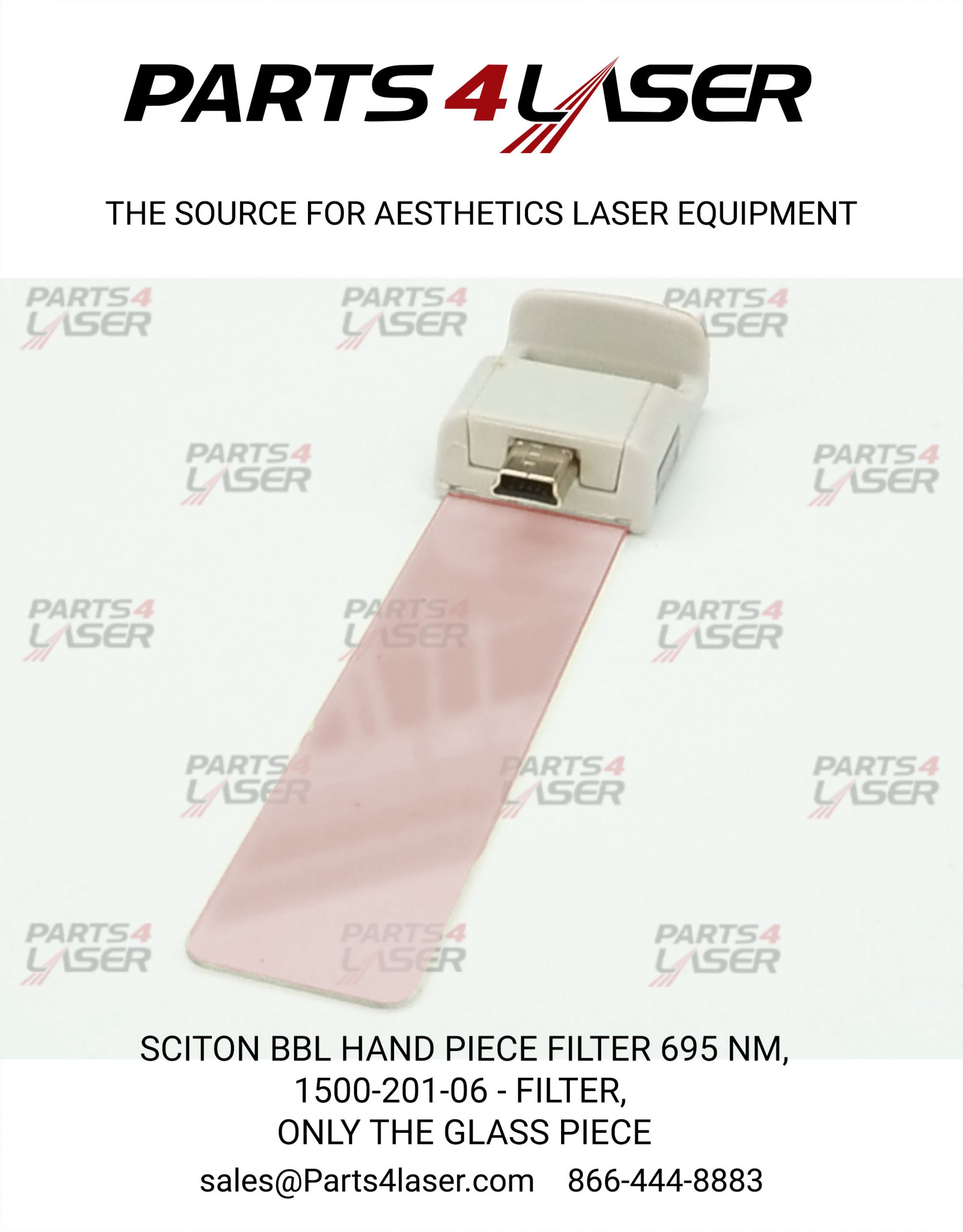 Sciton BBL, BBLs HAND PIECE FILTER 695 nm, 1500-201-06 – Filter, BBL, 695 nm, COMPLETE FILTER WITH CONNECTOR
