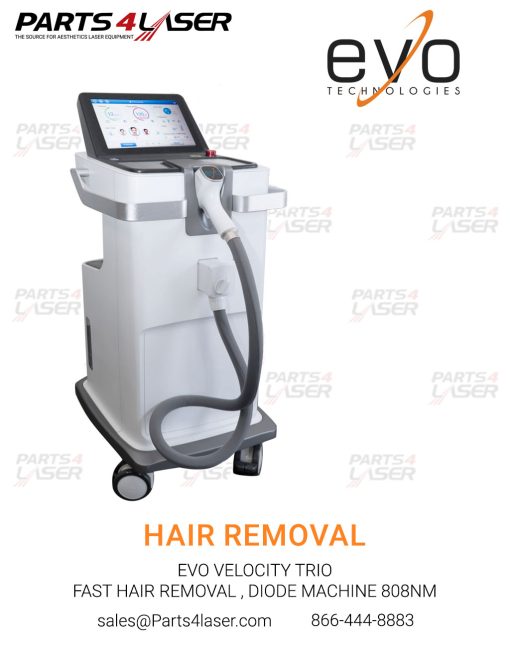 EVO VELOCITY TRIO FAST HAIR REMOVAL , DIODE MACHINE 808NM