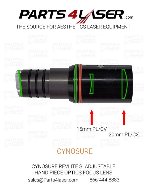 CYNOSURE REVLITE SI ADJUSTABLE HAND PIECE OPTICS FOCUS LENS