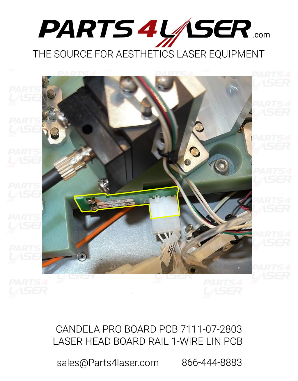 CANDELA PRO PLUS, GMPP BOARD PCB 7111-07-2803 LASER HEAD BOARD RAIL CAPC3749-RAIL - Image 5