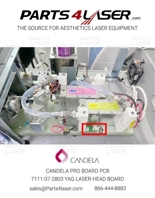 CANDELA PRO BOARD PCB 7111-07-2803 LASER HEAD BOARD YAG CAPC2852 - Image 2