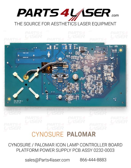 CYNOSURE / PALOMAR ICON LAMP CONTROLLERBOARD PLATFORM POWER SUPPLY PCB ASSY 0232-0003 CYPS3651 - Image 2