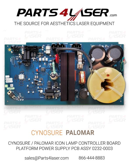 CYNOSURE / PALOMAR ICON LAMP CONTROLLERBOARD PLATFORM POWER SUPPLY PCB ASSY 0232-0003 CYPS3651