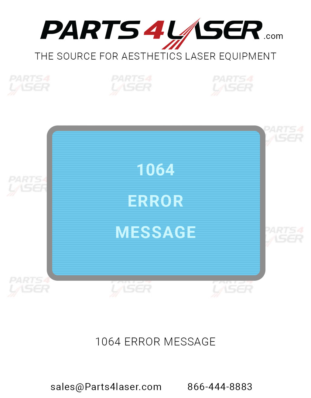 1064 ERROR MESSAGE