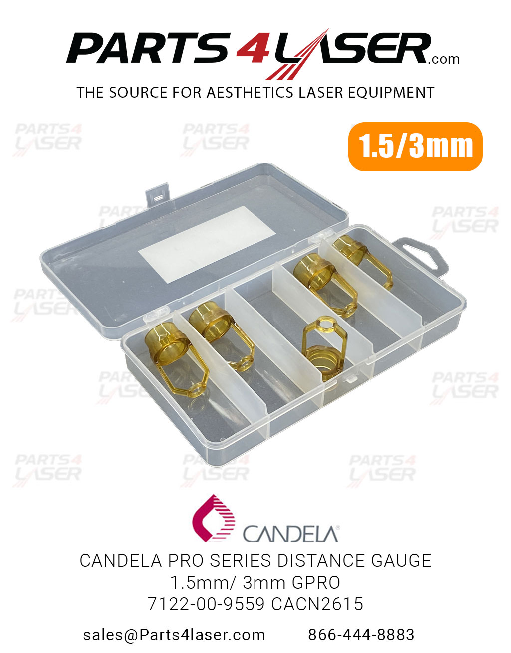 CANDELA PRO SERIES DISTANCE GAUGE 1.5mm/ 3mm GPRO 7122-00-9559 CACN2615