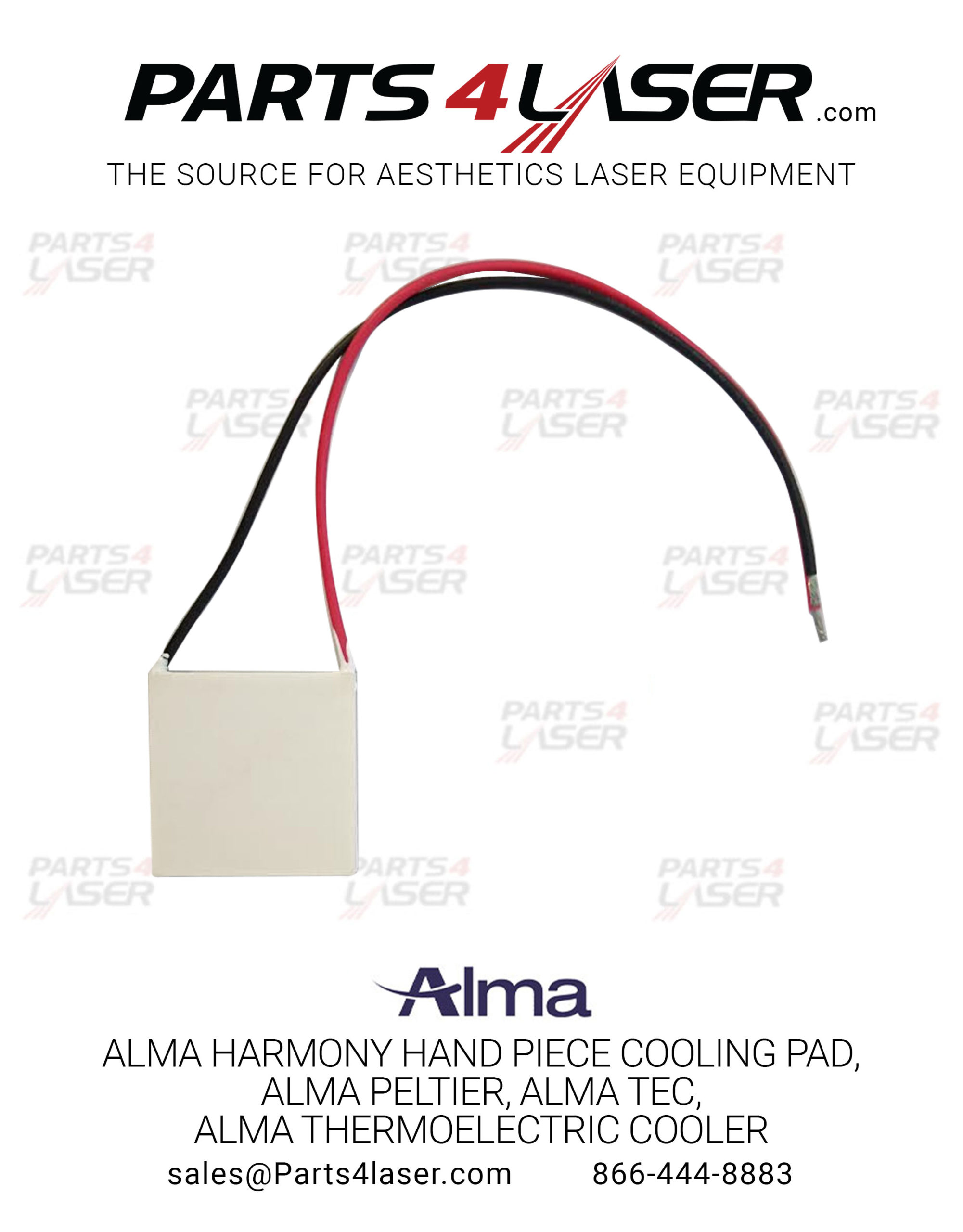 ALMA HARMONY XL HAND PIECE COOLING PAD, ALMA PELTIER, ALMA TEC, ALMA THERMOELECTRIC COOLER ALCS2674