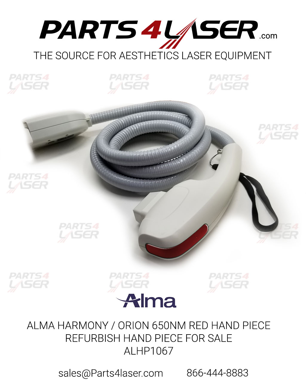 ALMA HARMONY / ORION 650NM RED HAND PIECE REFURBISH HAND PIECE FOR SALE ALHP1067