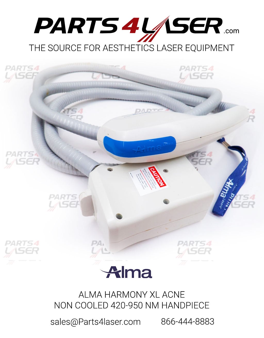 ALMA HARMONY XL ACNE NON COOLED 420-950NM HANDPIECE (BLUE) FOR SALE - Image 2