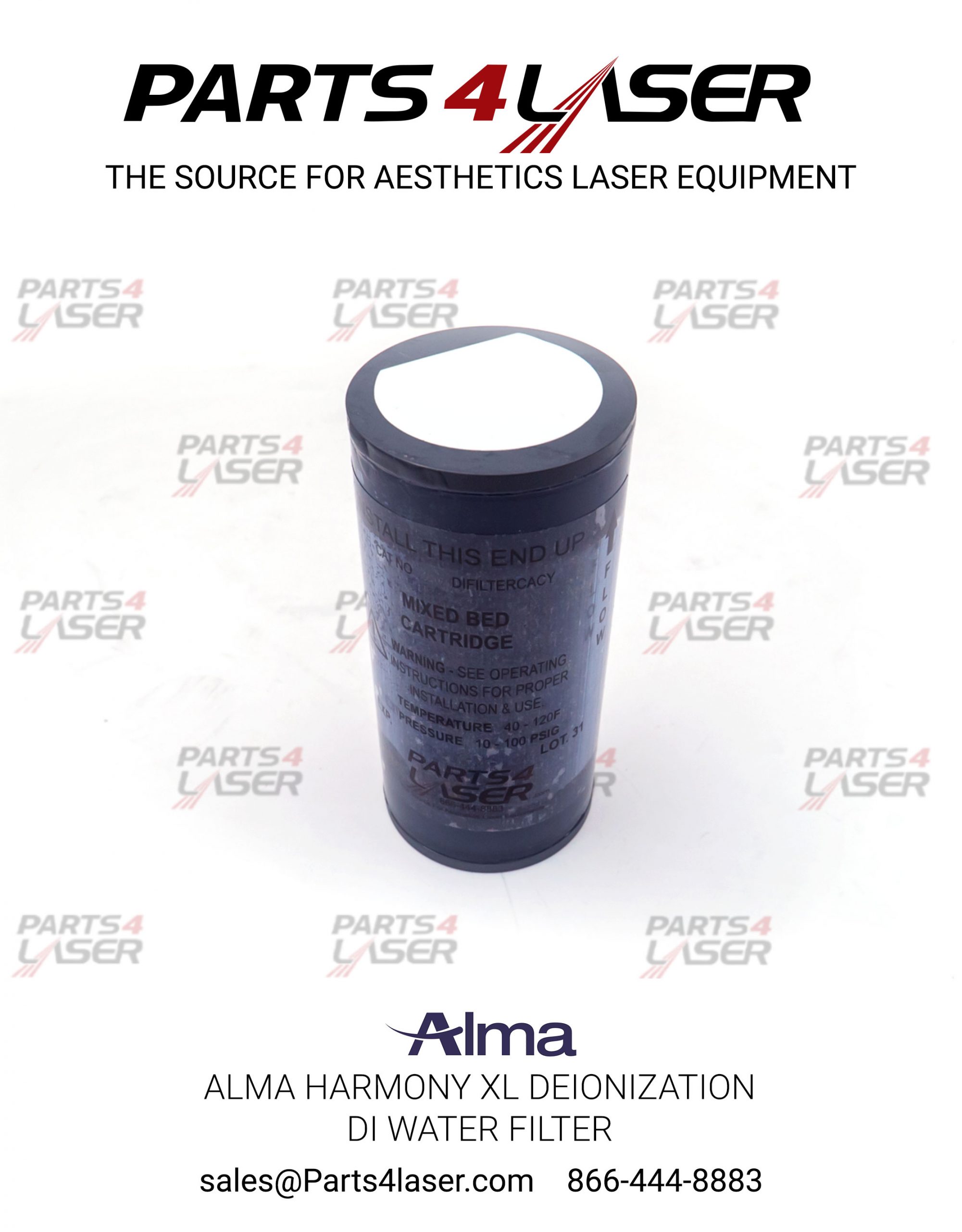 ALMA HARMONY XL PRO DEIONIZATION DI WATER FILTER, DI WATER CARTRIDGE ALFI1115 4 INCH, B31
