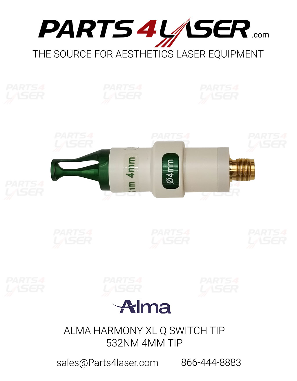 ALMA HARMONY XL Q SWITCH TIP 532NM 4MM TIP ALOP3268, B78 - Image 2