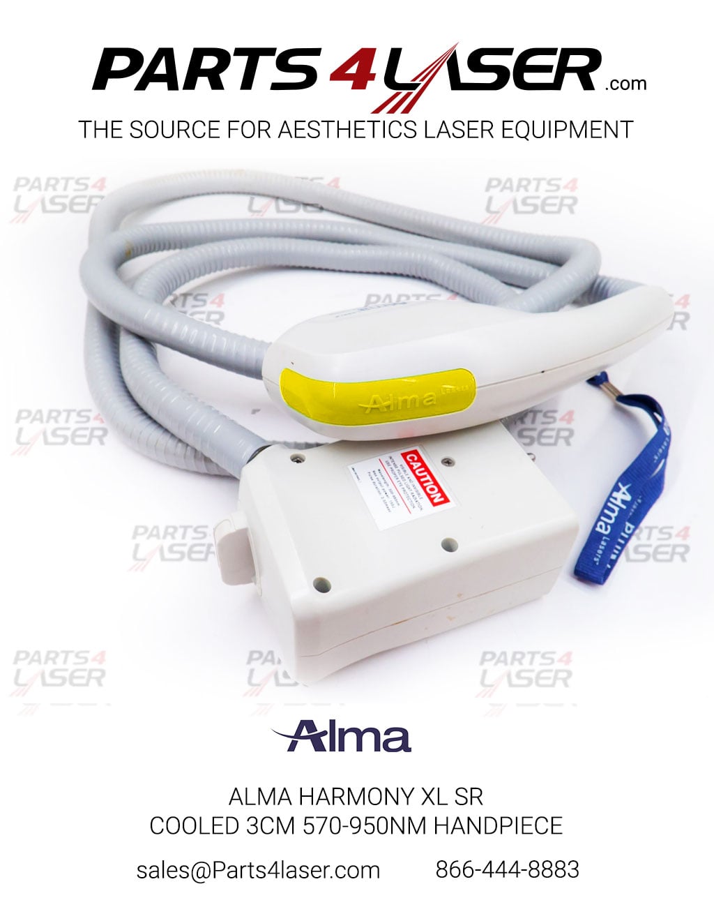 ALMA HARMONY XL SR COOLED 3CM 570-950NM HANDPIECE (YELLOW) REPAIR AND REFURBISH YOUR HAND PIECE - Image 2