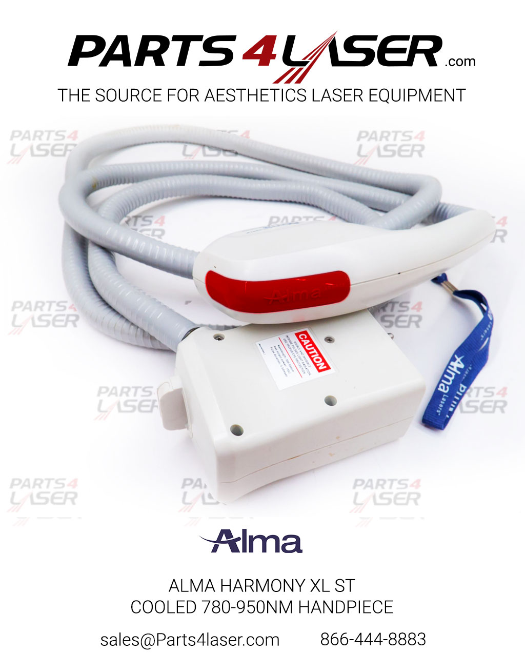 ALMA HARMONY XL ST COOLED 780-950NM HANDPIECE (DARK RED) REPAIR AND REFURBISH YOUR HAND PIECE - Image 2