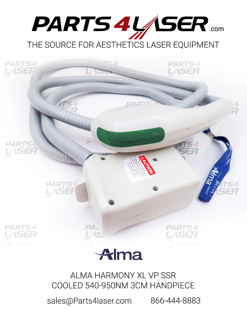 ALMA HARMONY XL VP SSR COOLED 540-950NM 3CM HANDPIECE ( DARK GREEN) REPAIR AND REFURBISH YOUR HAND PIECE - Image 2