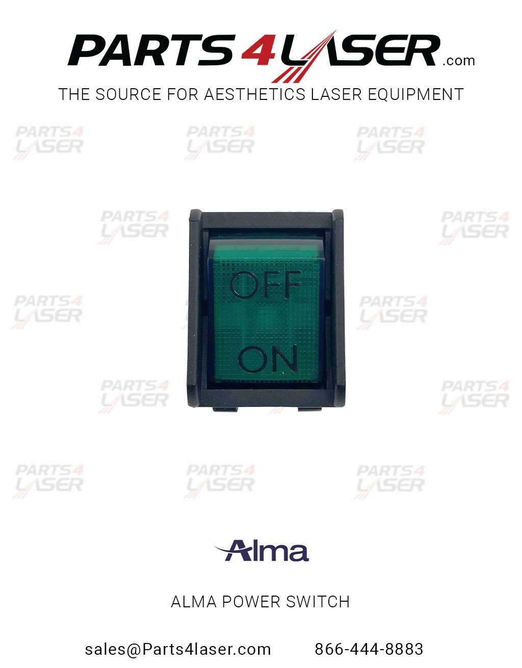 ALMA HARMONY,ALMA SOPRANO, ALMA ACCENT REPLACEMENT POWER SWITCH