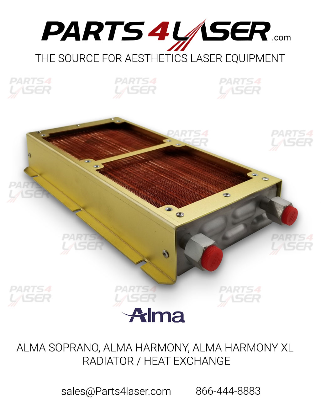 ALMA SOPRANO, ALMA HARMONY, ALMA HARMONY XL RADIATOR / HEAT EXCHANGE ALCN1143