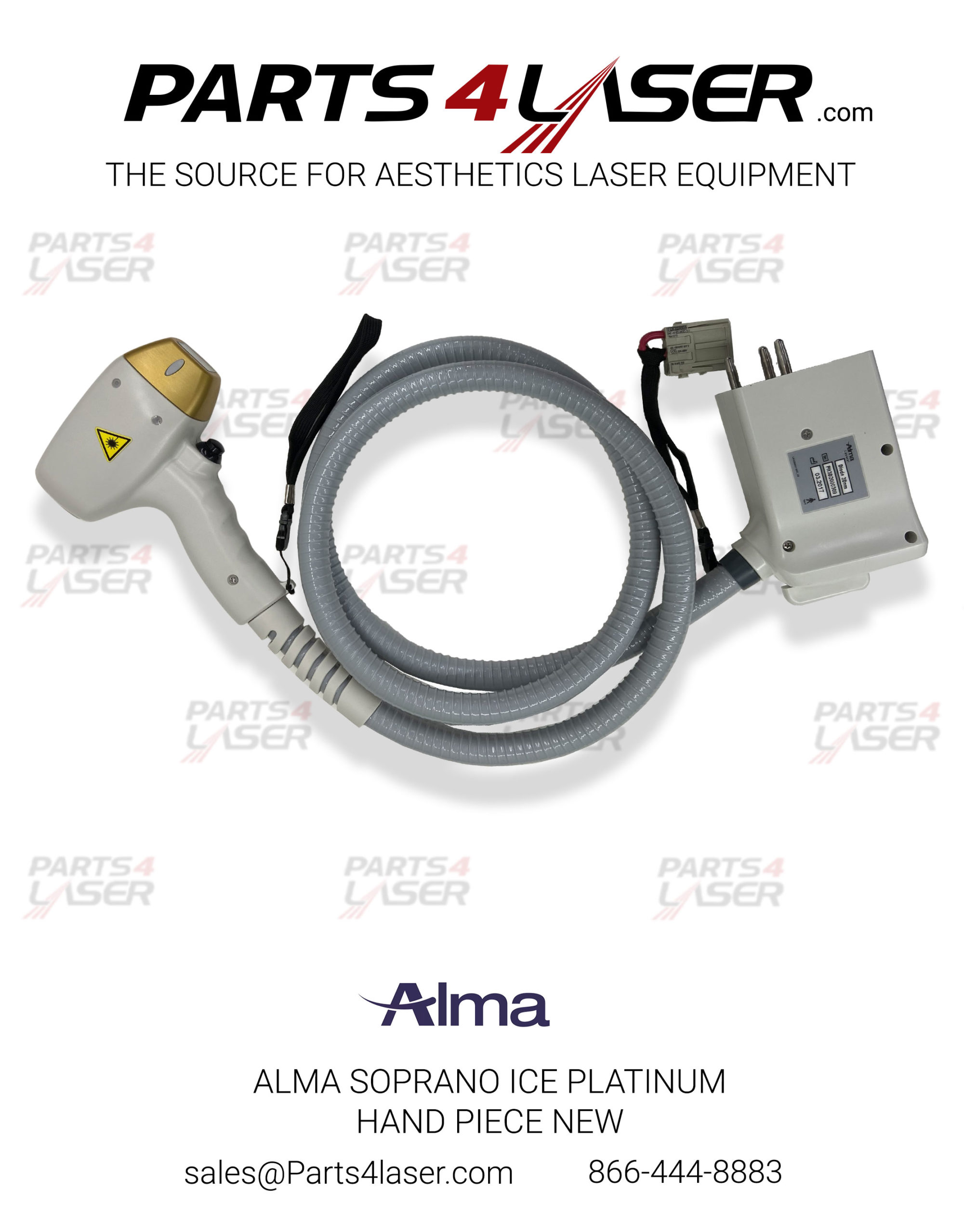 ALMA SOPRANO ICE PLATINUM HAND PIECE NEW ALHP2595