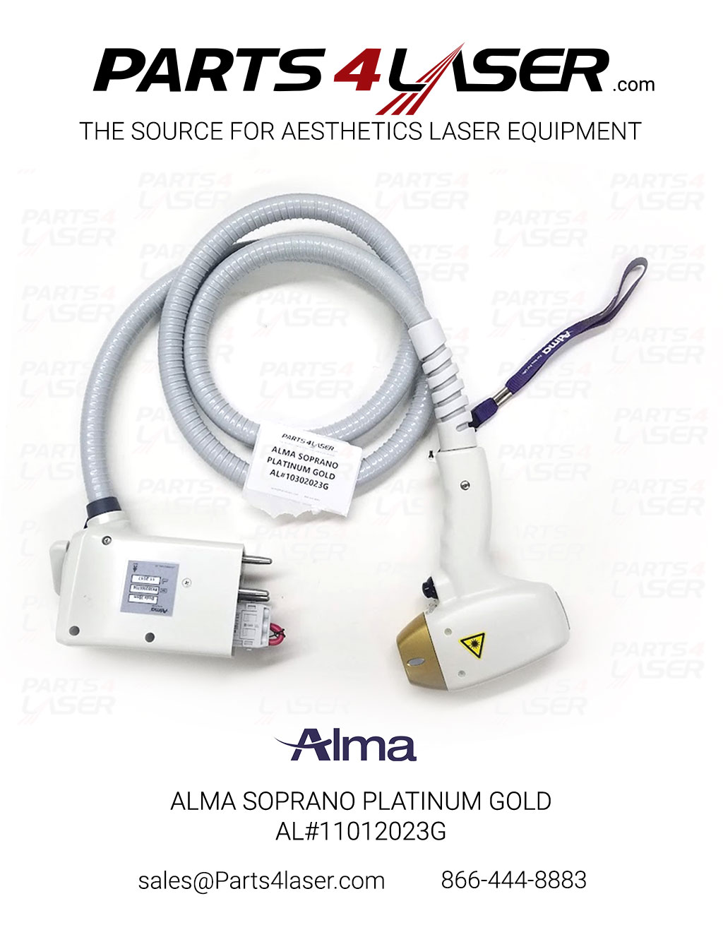 ALMA SOPRANO PLATINUM GOLD 3 WAVELENGHT AL#11012023G ALHP2595