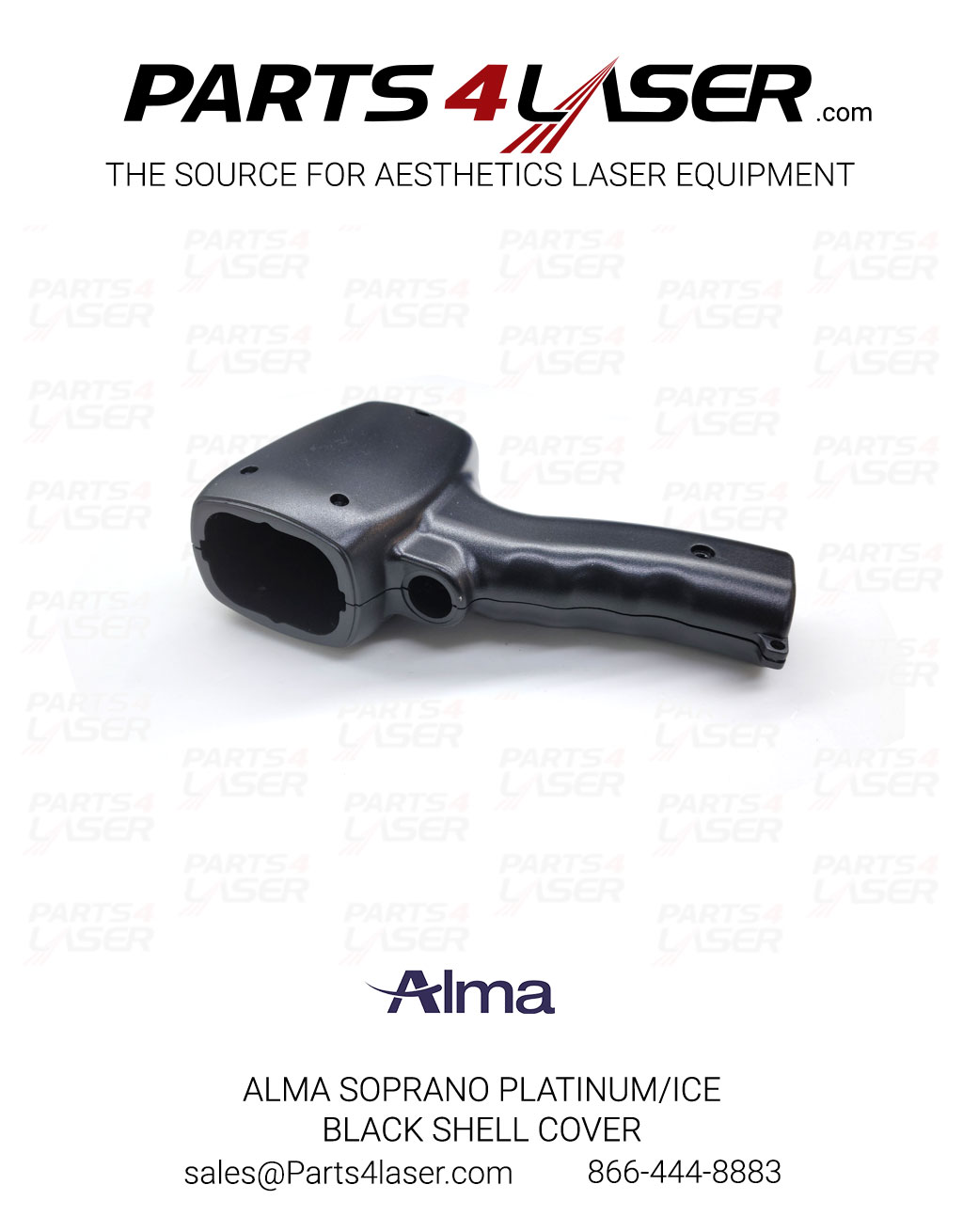 ALMA SOPRANO PLATINUM/ICE BLACK SHELL COVER ALSC34233