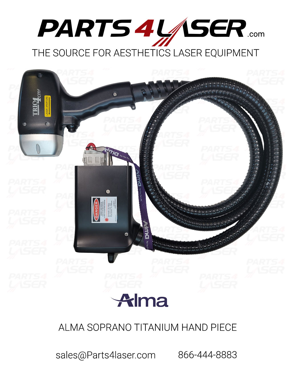 ALMA SOPRANO TITANIUM HAND PIECE REFURBISHED ALHP3557