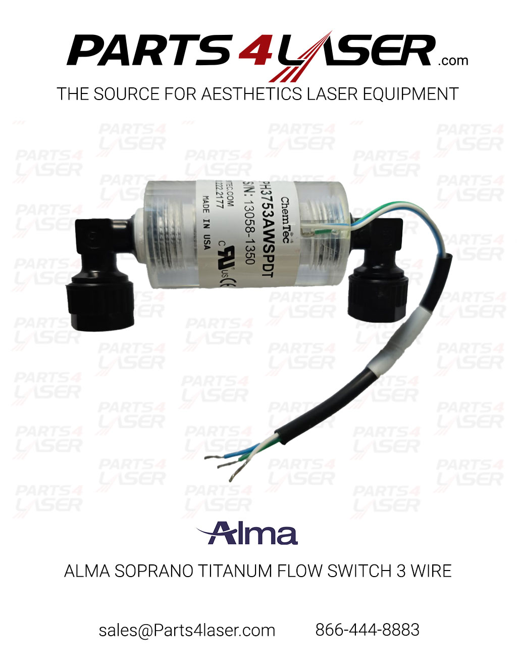 ALMA SOPRANO TITANIUM FLOW SWITCH 3 WIRE ALCN3677, B64