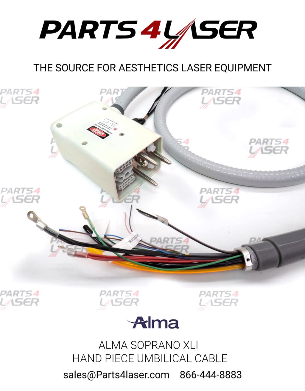 ALMA SOPRANO XLI HAND PIECE UMBILICAL CABLE - Image 3