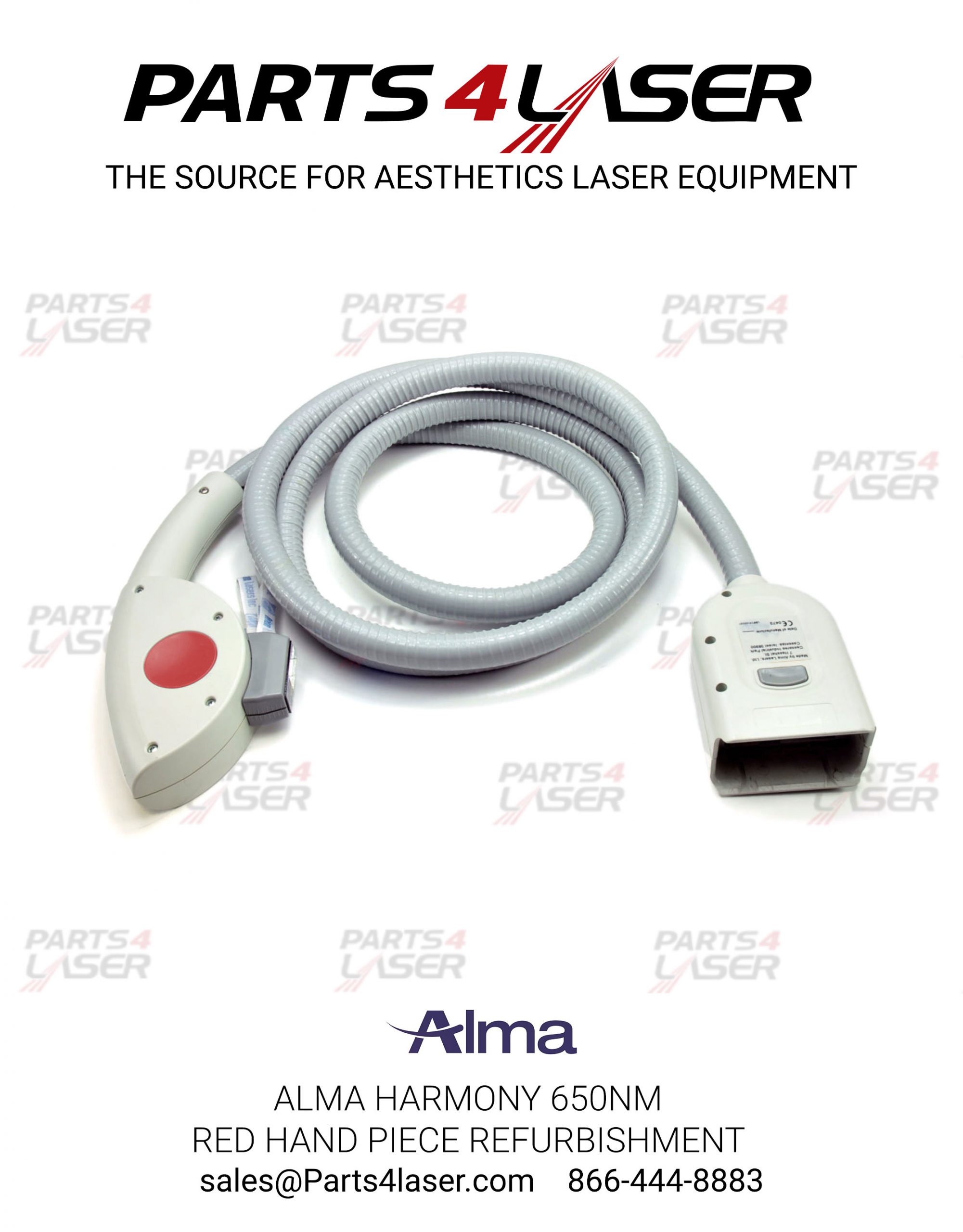 Alma Harmony 650nm Red Hand Piece Refurbish FOR SALE