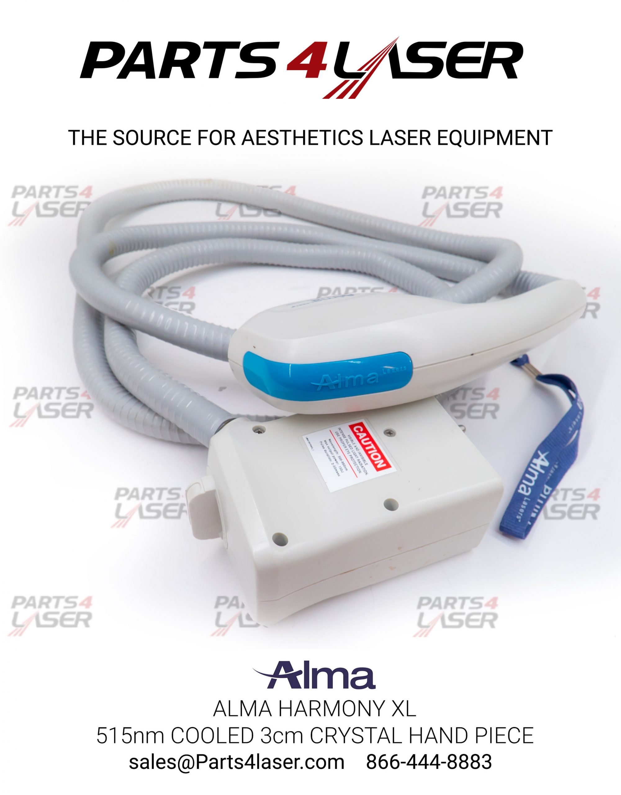 ALMA HARMONY XL 515nm COOLED 3cm CRYSTAL Hand Piece, Refurbish Your Hand Piece, HXL - Image 3
