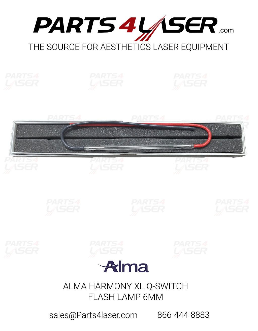 ALMA HARMONY XL PRO Q-SWITCH CLEARLIFT FLASH LAMP 6MM ALFL1108