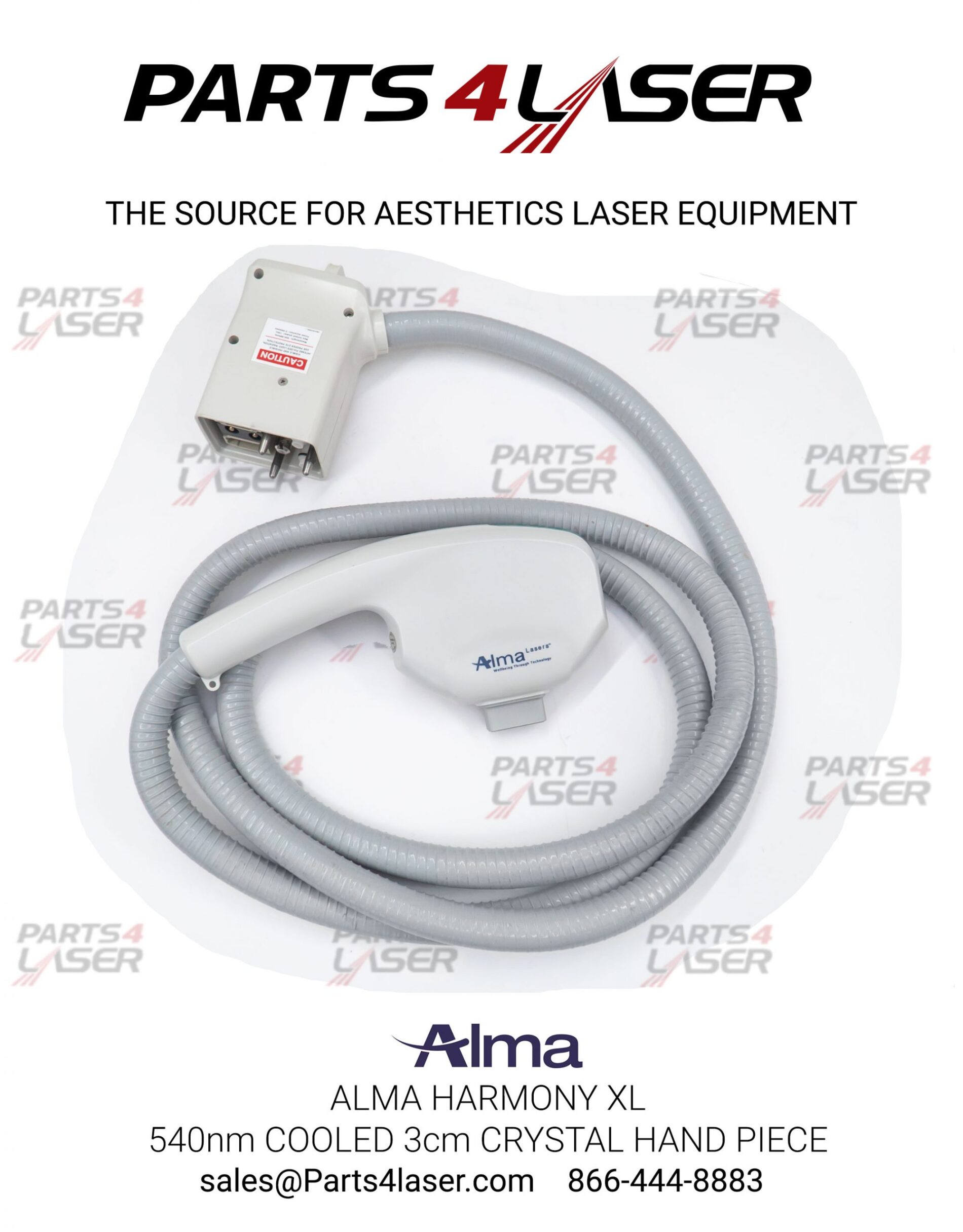 ALMA HARMONY XL 540nm COOLED 3cm CRYSTAL Handpiece, Refurbish Your Hand Piece, HXL - Image 3