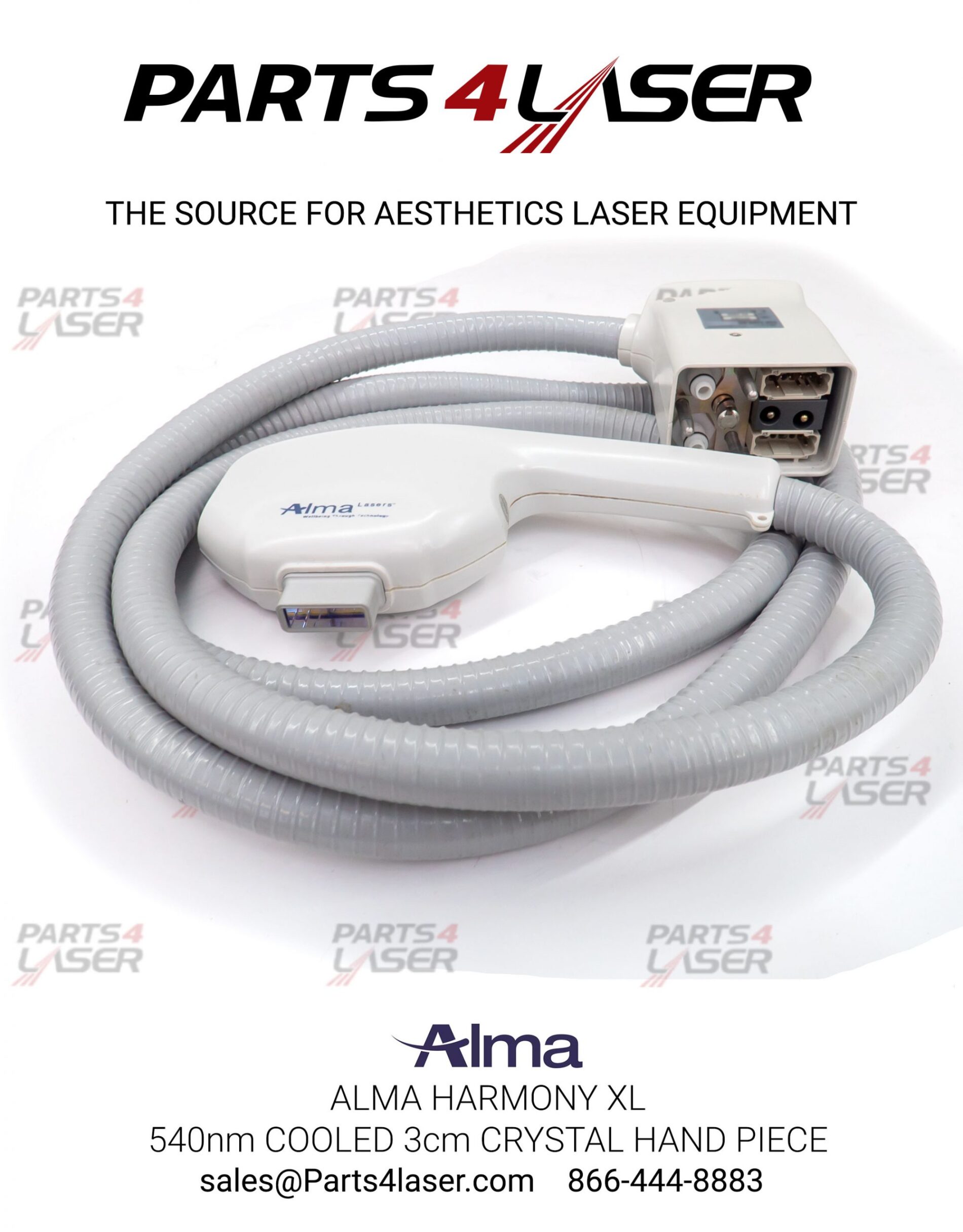 ALMA HARMONY XL 540nm COOLED 3cm CRYSTAL Handpiece, Refurbish Your Hand Piece, HXL - Image 2