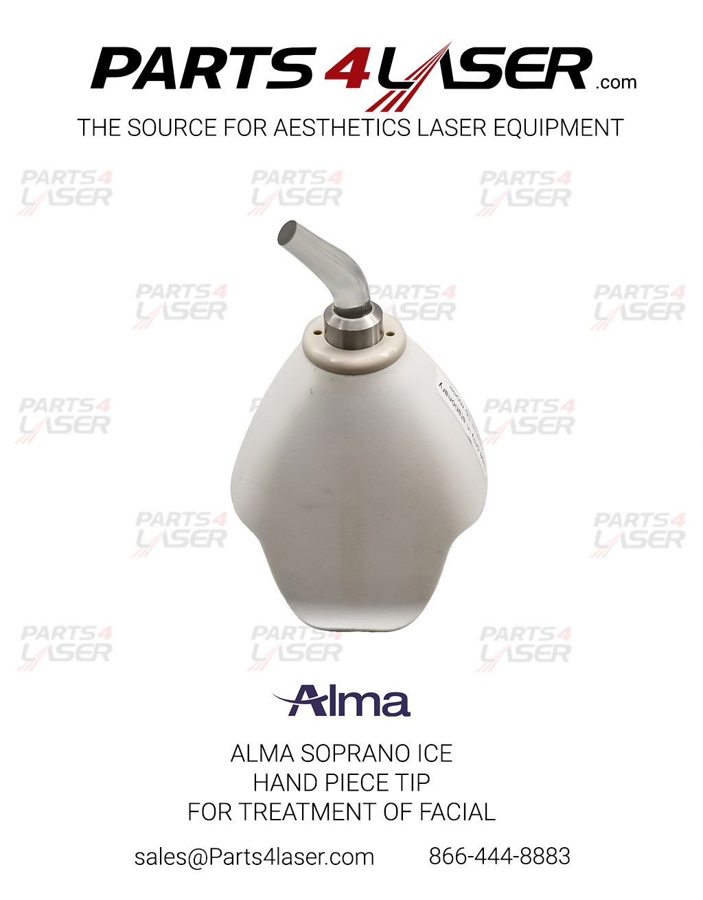ALMA SOPRANO ICE HAND PIECE TIP FOR TREATMENT OF FACIAL ALOP3172
