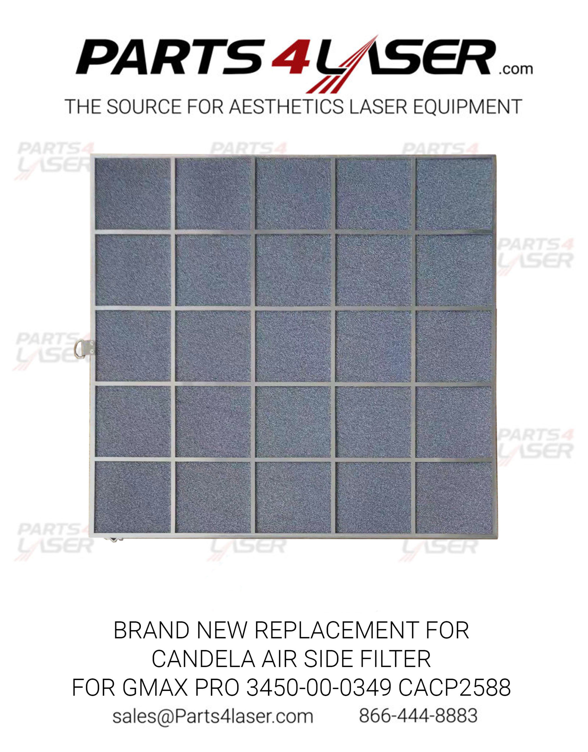CANDELA AIR SIDE FILTER FOR GMAX PRO,GENTLE MAX PRO PICOWAY 3450-00-0349 CAFI2588