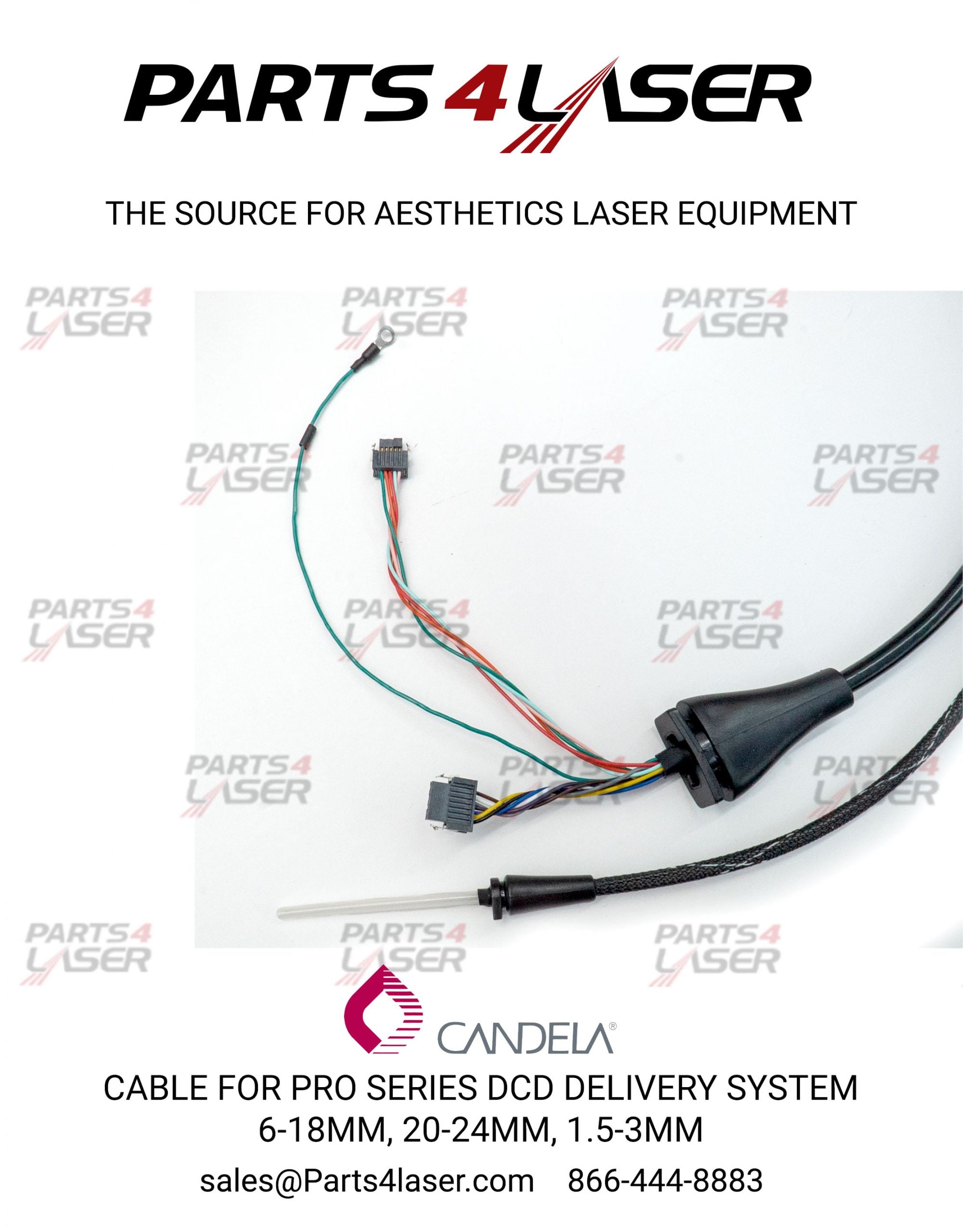 COMMUNICATION CABLE FOR CANDELA PRO SERIES, GPRO, DCD DELIVERY SYSTEM CACC2353, 7122-00-9400 D88 - Image 2