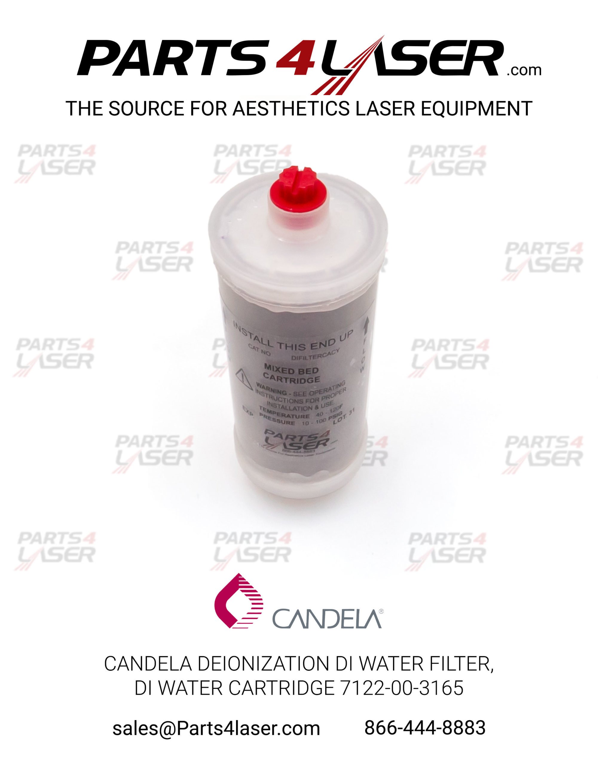 CANDELA DEIONIZATION DI WATER FILTER CARTRIDGE MGL MGY PRO 7122-00-3165 CAFI1325 B6