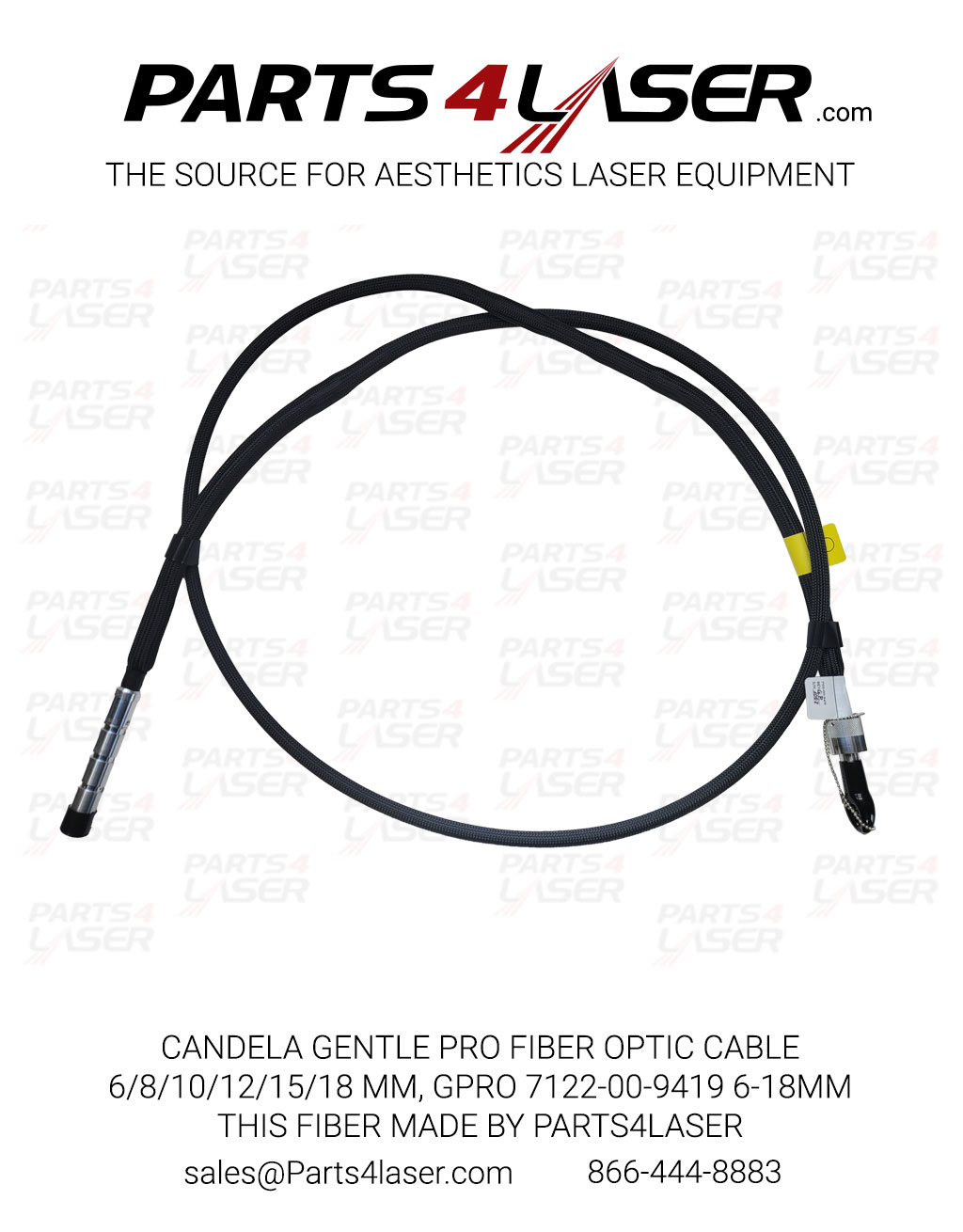 CANDELA GENTLE PRO FIBER OPTIC CABLE 6/8/10/12/15/18 MM, PRO 7122-00-9419 6-18MM THIS FIBER MADE BY PARTS4LASER CAFC1335