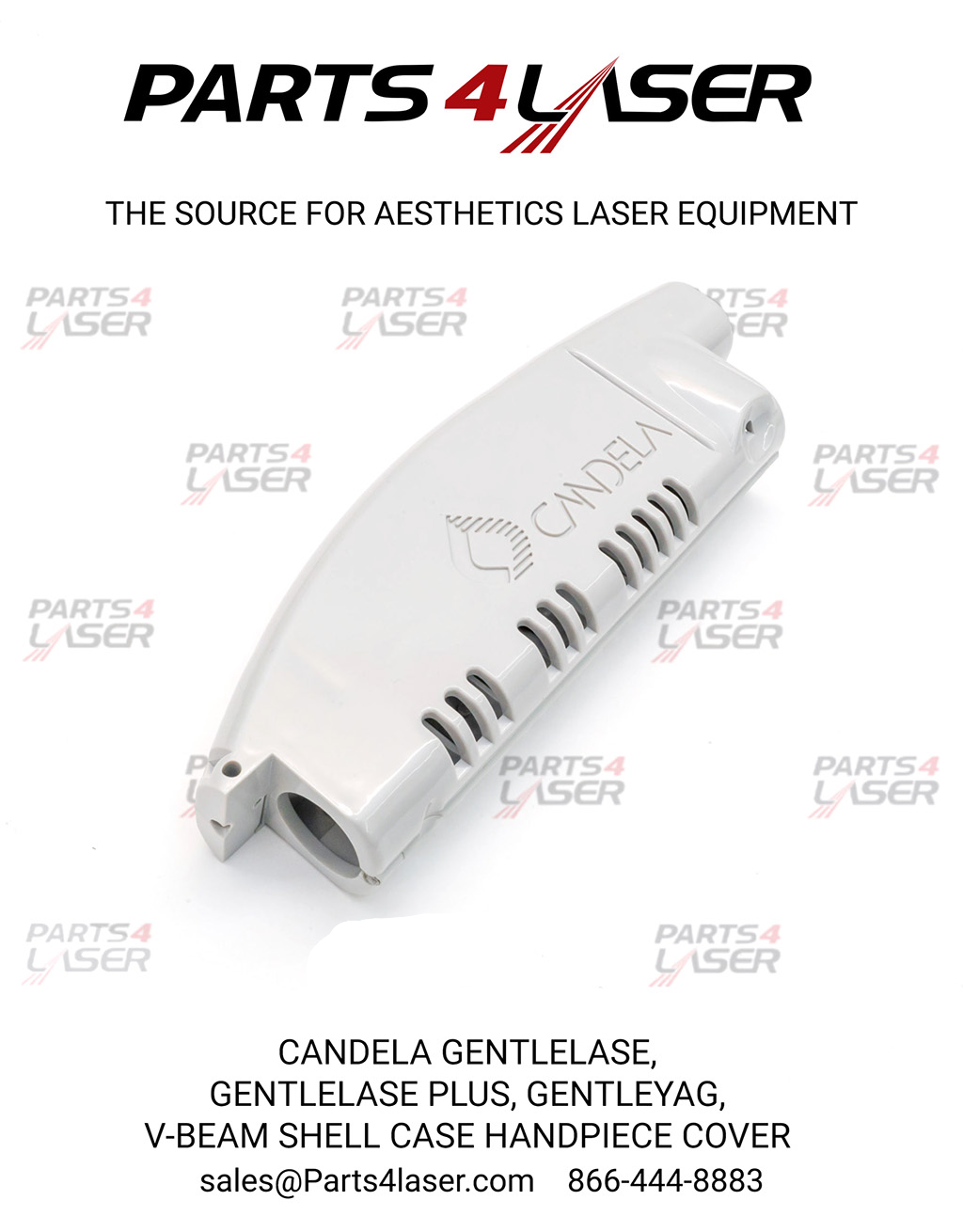 CANDELA GENTLELASE, GENTLELASE PLUS GLP, V-BEAM SHELL CASE HAND PIECE COVER 7121-00-7820 CASC2483 B115