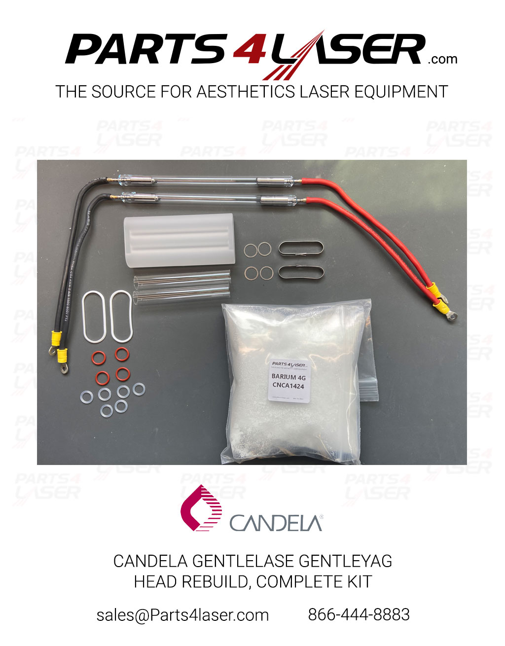 CANDELA GENTLELASE GENTLEYAG HEAD REBUILD, COMPLETE KIT CACN2486