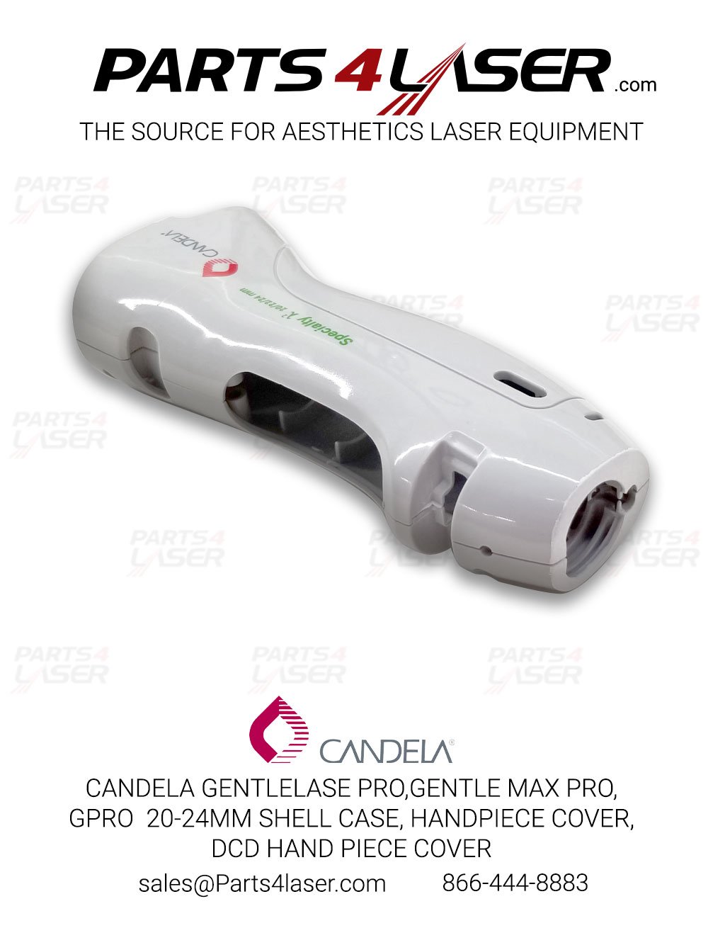 CANDELA GENTLELASE PRO,GENTLE MAX PRO, GPRO 20-24MM SHELL CASE, HANDPIECE COVER, DCD HAND PIECE COVER CASC1391- B104