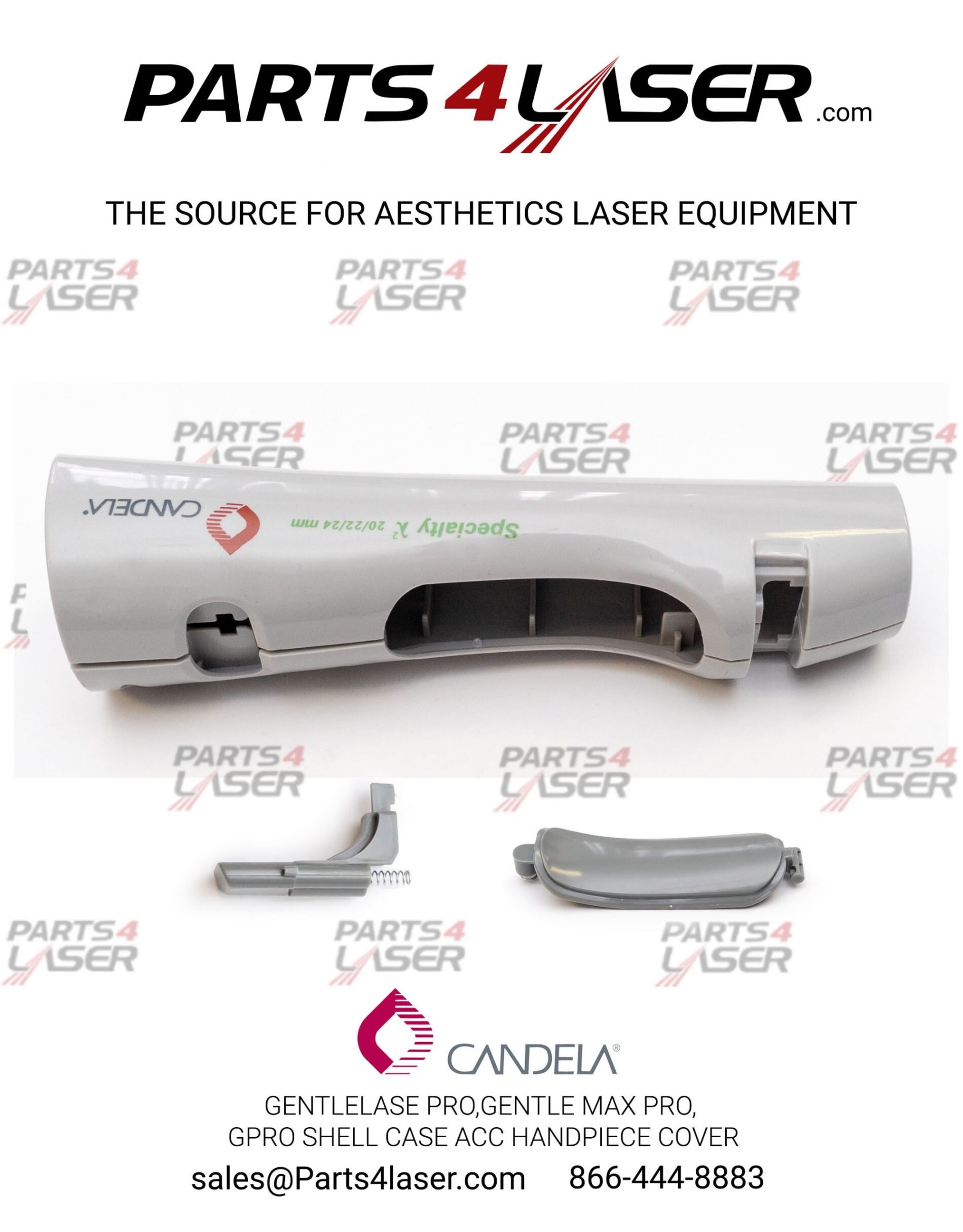 CANDELA GENTLELASE PRO,GENTLE MAX PRO, GPRO, ACC 20-24MM HANDPIECE SHELL CASE, TRIGGER AND SLIDER BUTTONS KIT CASC1388