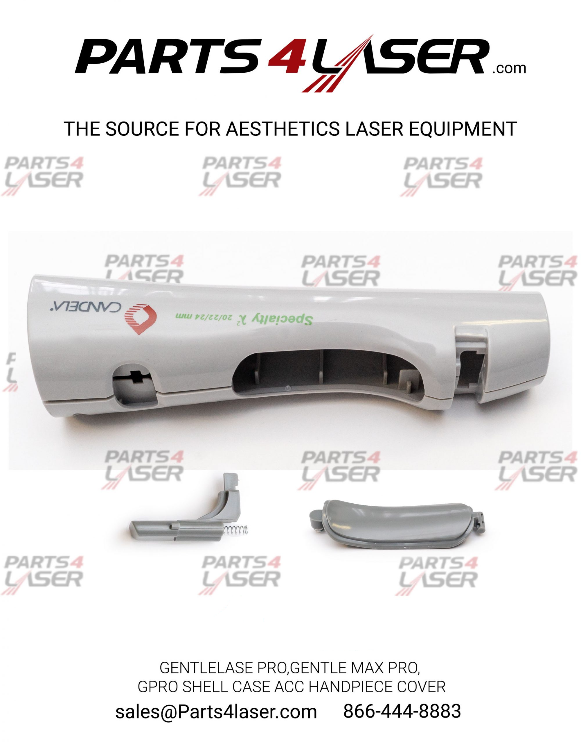 CANDELA GENTLELASE PRO,GENTLE MAX PRO, GPRO, ACC 20-24MM HANDPIECE SHELL CASE, TRIGGER AND SLIDER BUTTONS KIT CASC1388