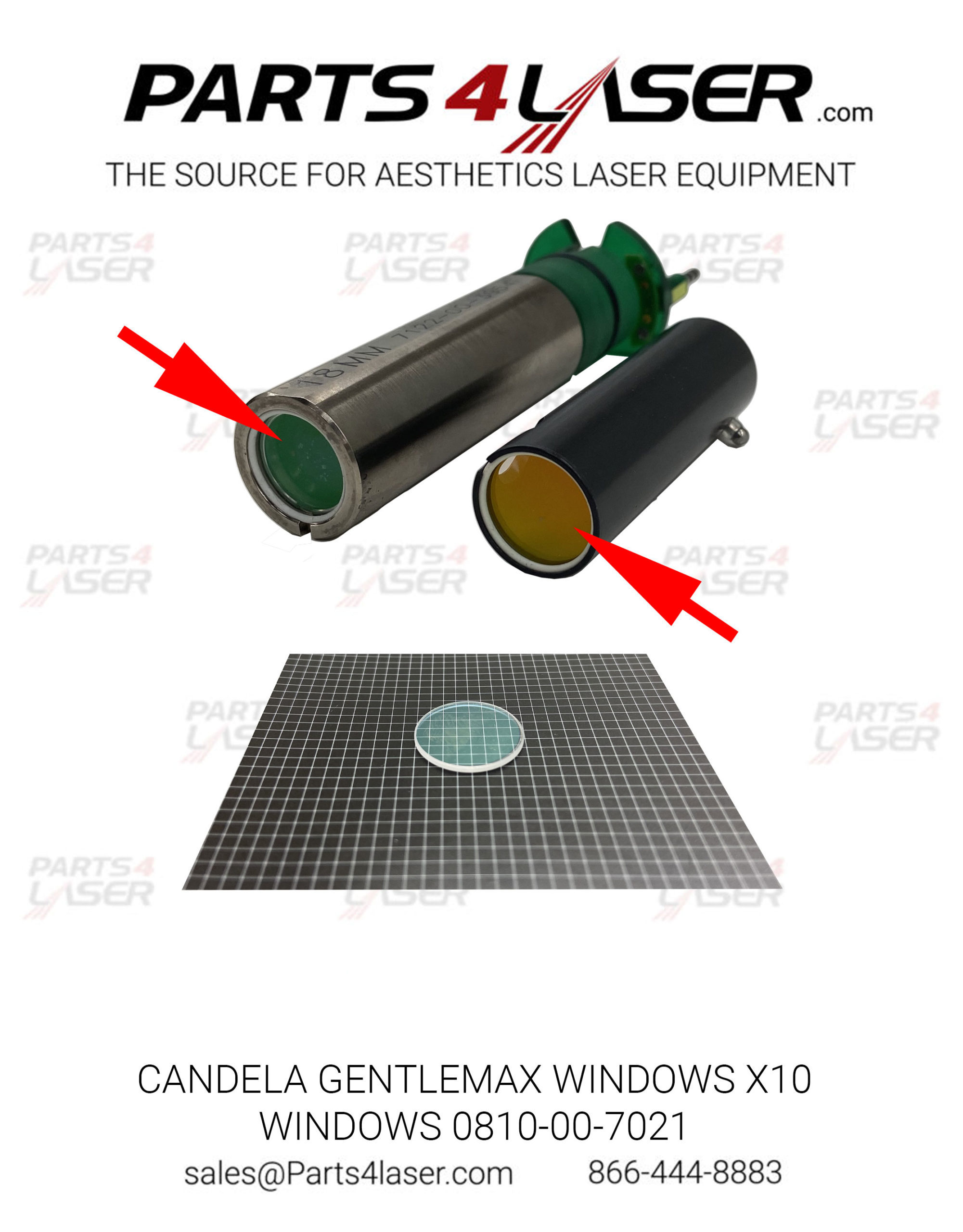 CANDELA WINDOWS, CANDELA GENTLEMAX WINDOWS X10 WINDOWS GMAX WINDOW 0810-00-7021 ,CAOP1242
