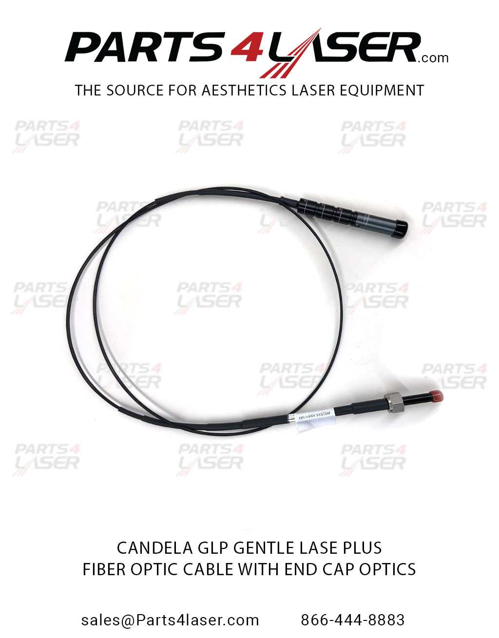 CANDELA GLP GENTLE LASE PLUS FIBER OPTIC CABLE WITH END CAP OPTICS , CAFC2577