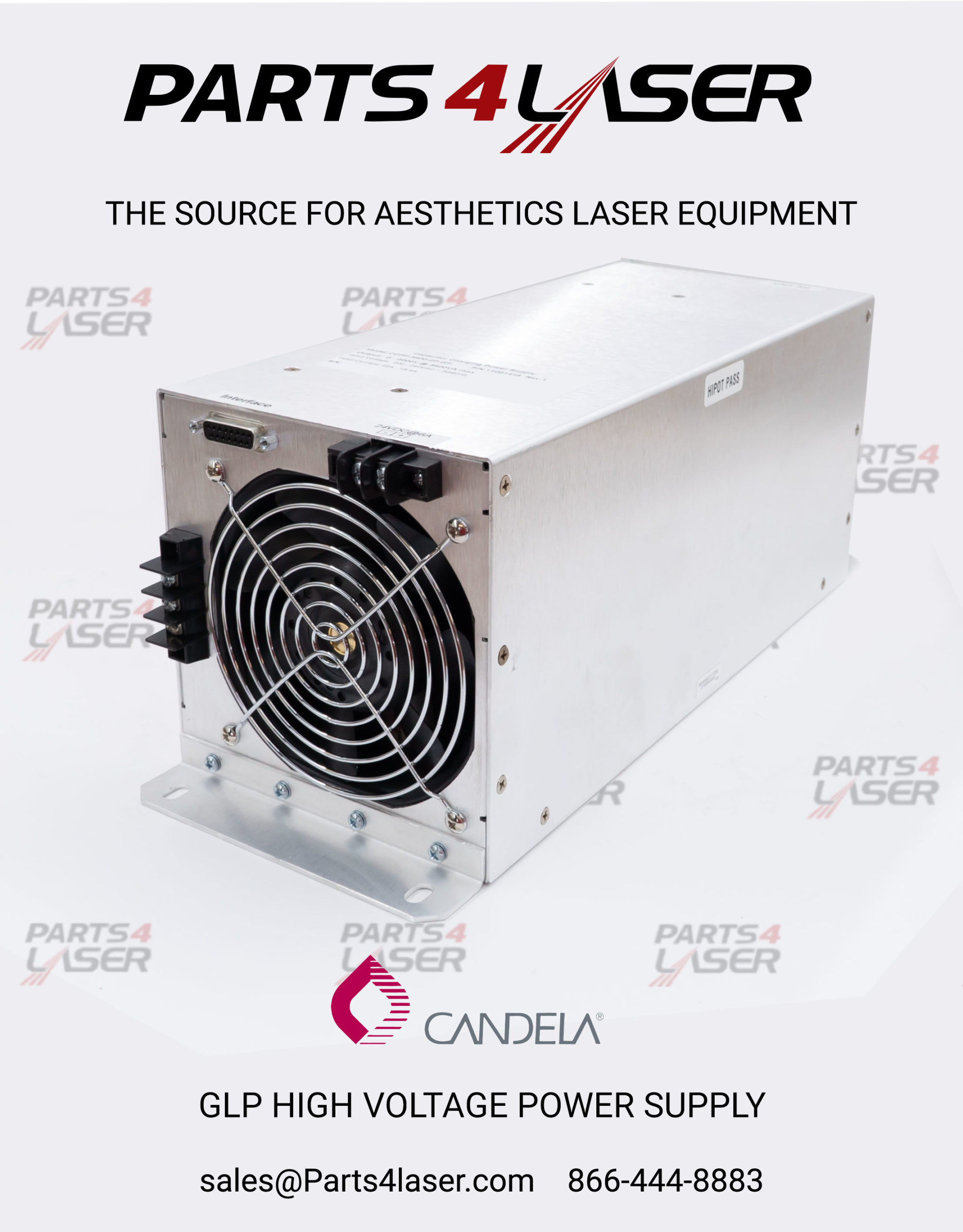 CANDELA GENTLELASE PLUS HIGH VOLTAGE POWER SUPPLY HVPS GLP POWER SUPPLY