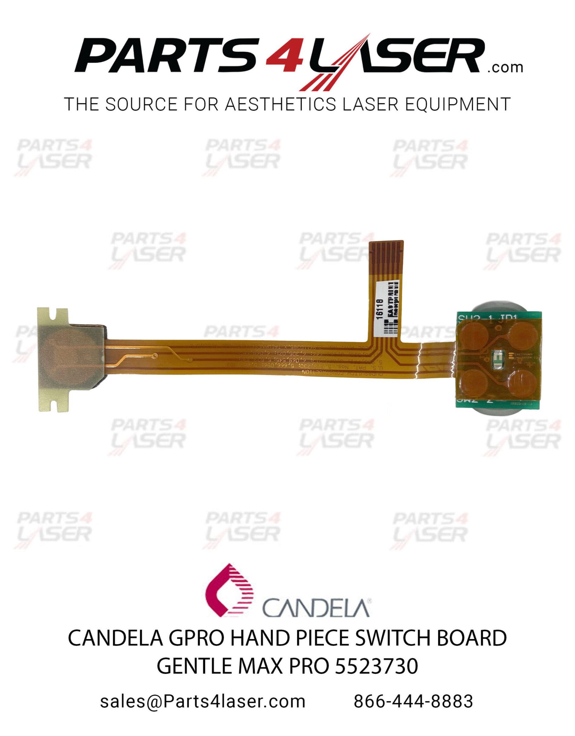 CANDELA PRO HAND PIECE SWITCH TRIGGER BUTTON CABLE GENTLE MAX PRO 1301-00-9404 , CACN2702 B100 - Image 2