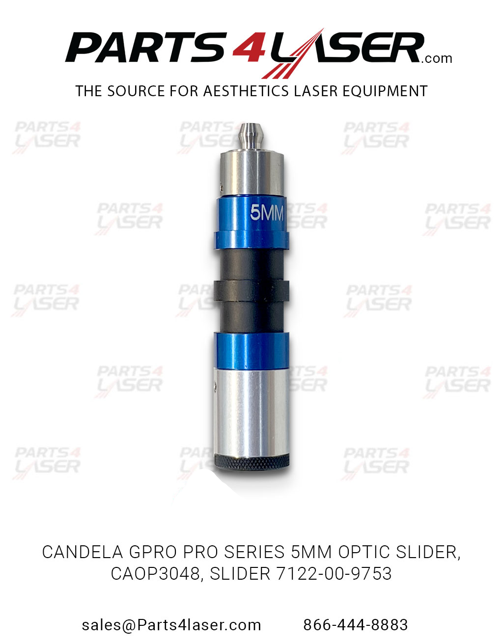 CANDELA GPRO PRO AND PLUS GMPP SERIES 5MM OPTIC SLIDER, SLIDER 7122-00-9753,CAOP3048