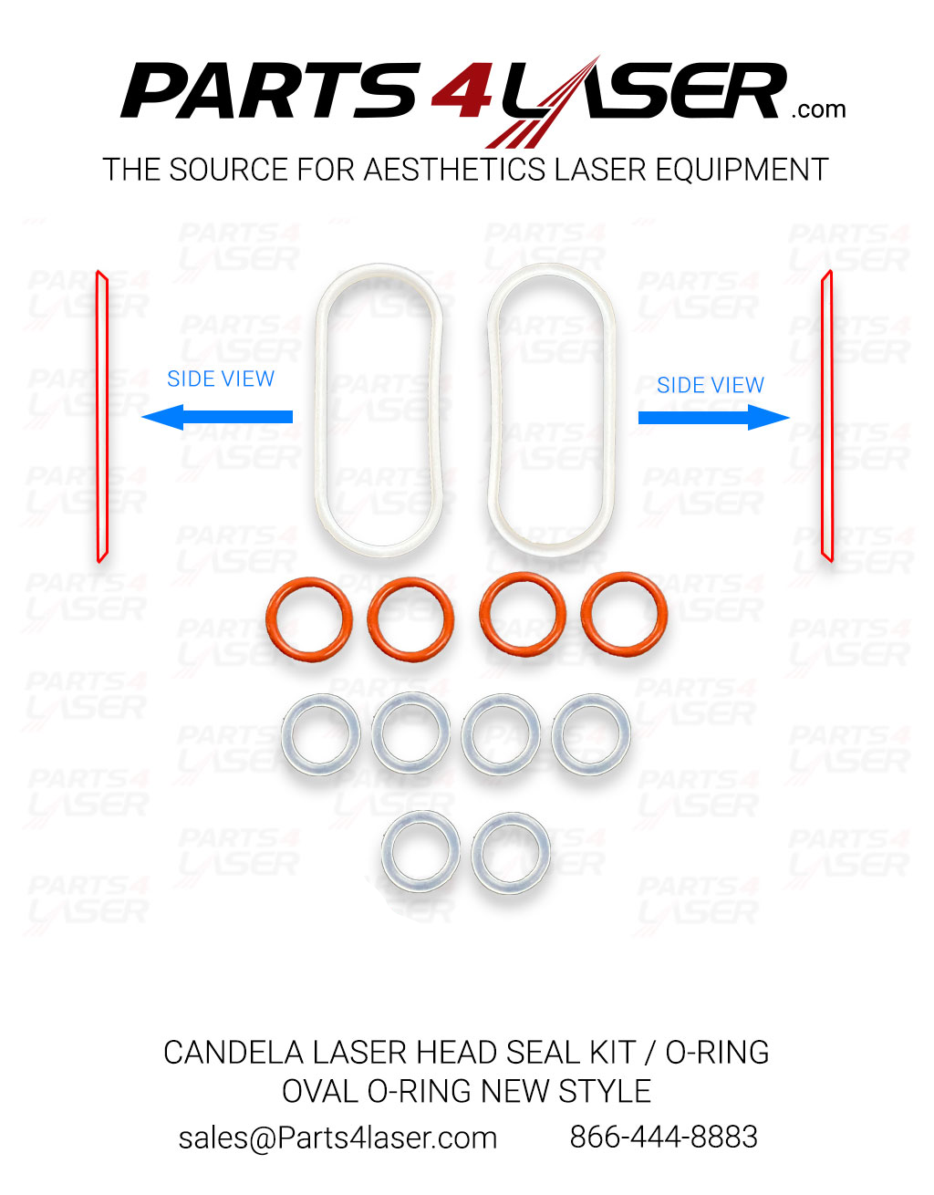 CANDELA LASER HEAD SEAL KIT / O-RING OVAL O-RING NEW STYLE CACN1473 E4 /G35-A
